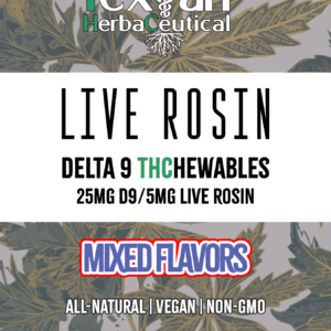 Delta 9 Gummies with Live Rosin – (Mixed Flavors 25mg)